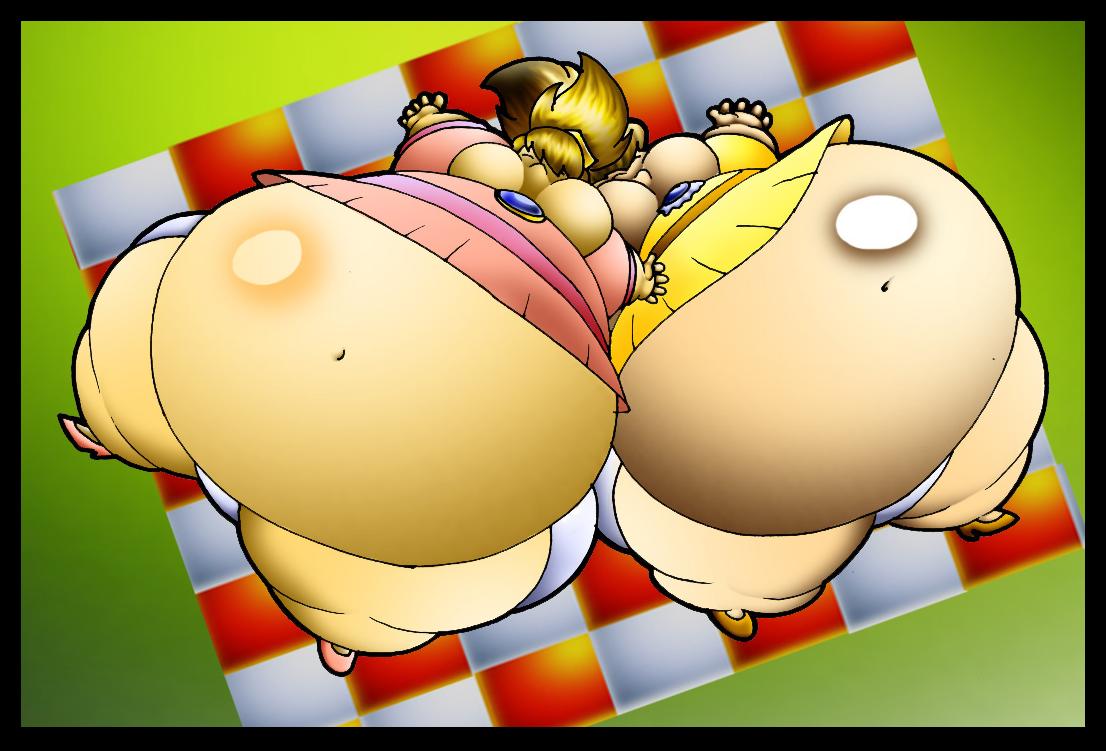 Fat Peach And Fat Daisy Love The Sun. by Virus-20 -- Fur Affinity [dot] net