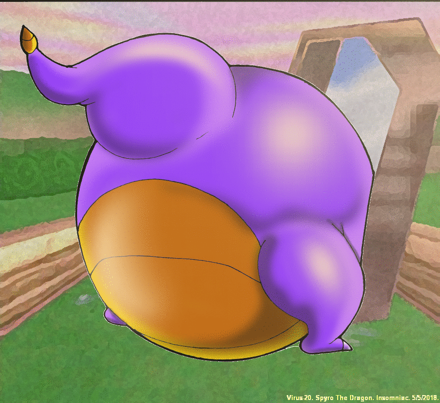 Fat Bottom Spyro The Dragon. 
