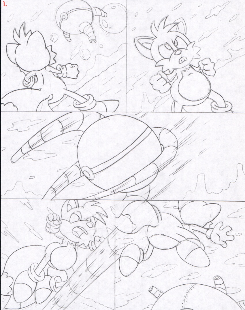 tails balloon inflation sketch page 1 by Virus-20 -- Fur Affinity [dot] net