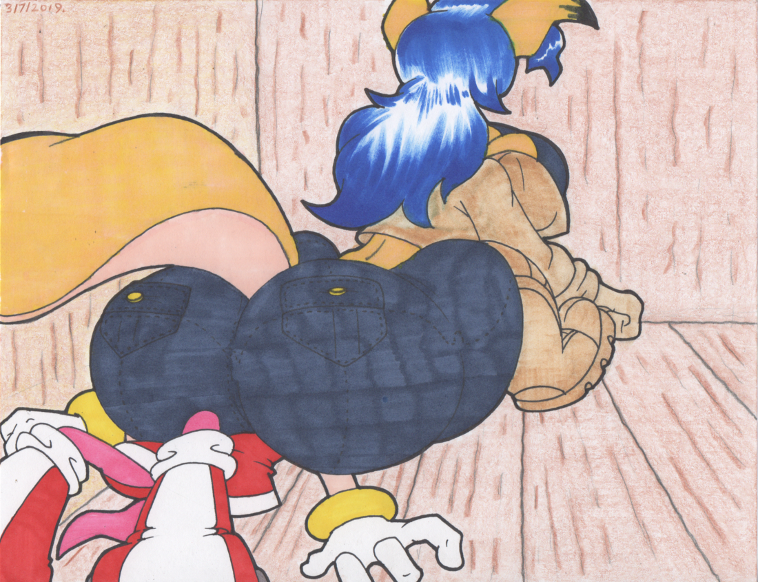 Carmelita Fox Face Sitting On Amy Rose. by Virus-20 -- Fur Affinity [dot]  net