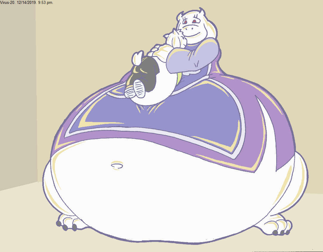 Fat Heavy Bottom Toriel Snuggle. by Virus-20 -- Fur Affinity [dot] net