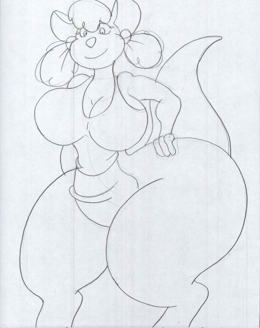 spyro. thicc shiela kangaroo sketch