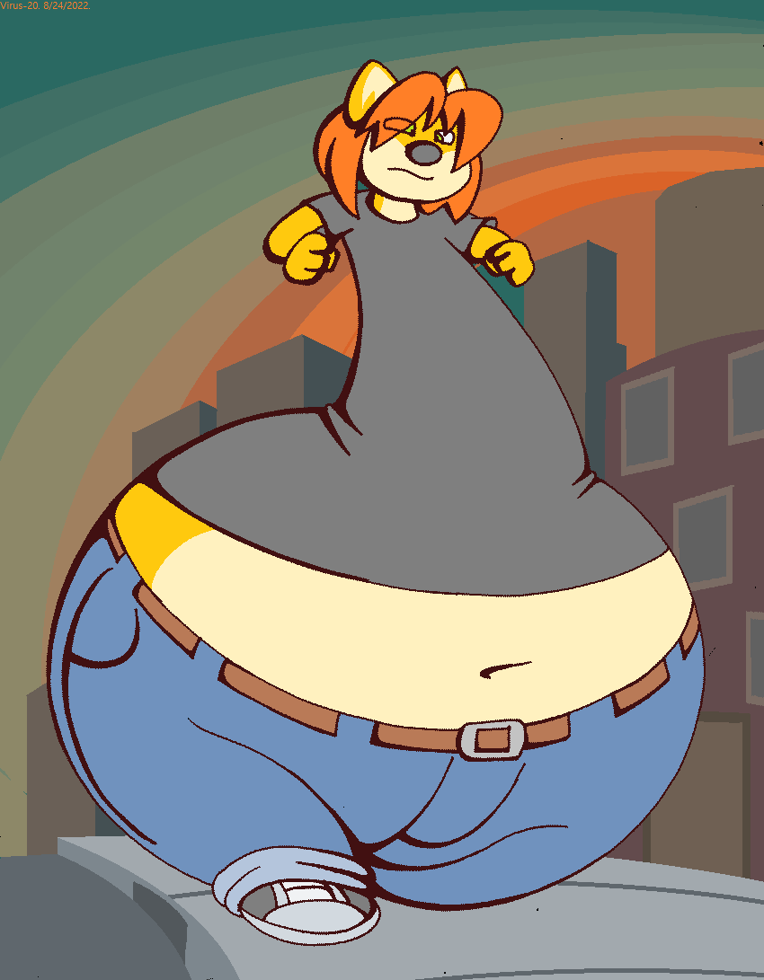 Heavy Bottom Fat Belly Fox Girl. by Virus-20 -- Fur Affinity [dot] net