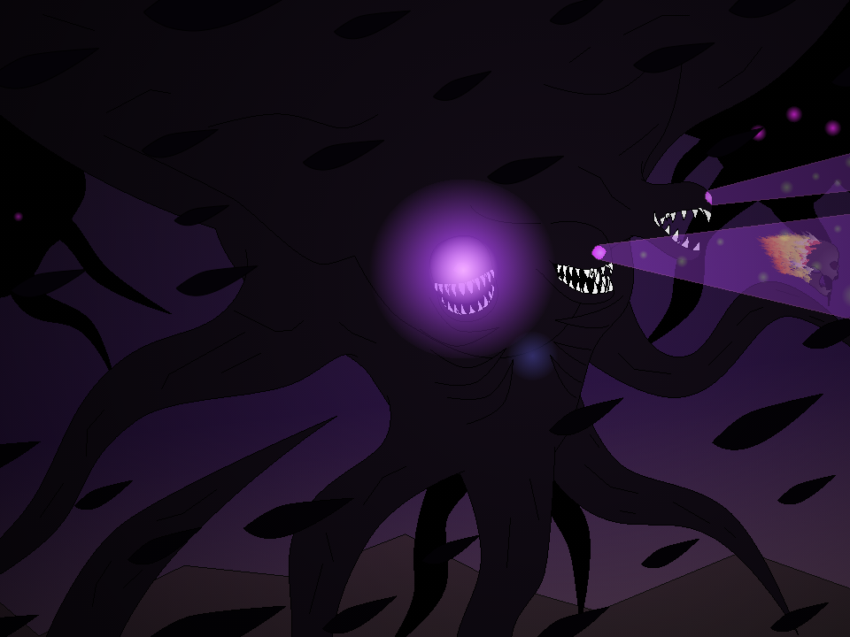 I made some fan art of the Wither Storm in my Digital Media Arts