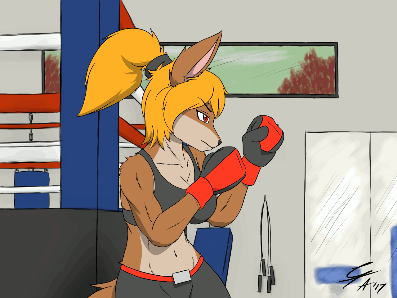 YCH: Animation - Shadow Boxing by VLC525 -- Fur Affinity dot