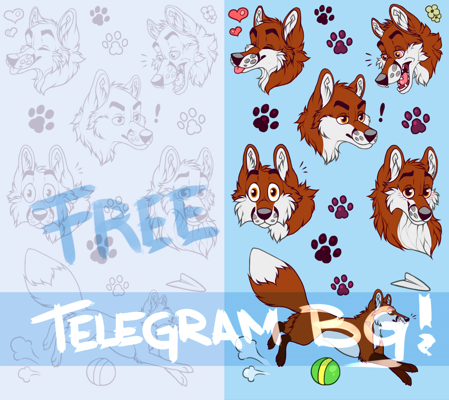 FREE for use AS IS: Telegram Fox Background! by Vlcina -- Fur Affinity  [dot] net