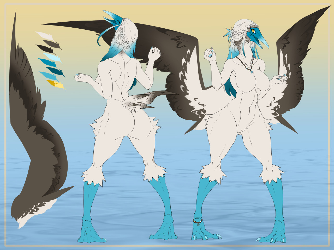 Kailani the blue footed booby by VoidPheonix -- Fur Affinity [dot] net