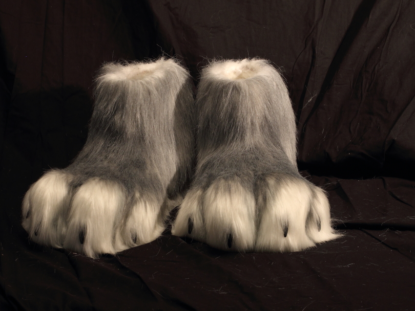 Fursuit feetpaws - on sale grey