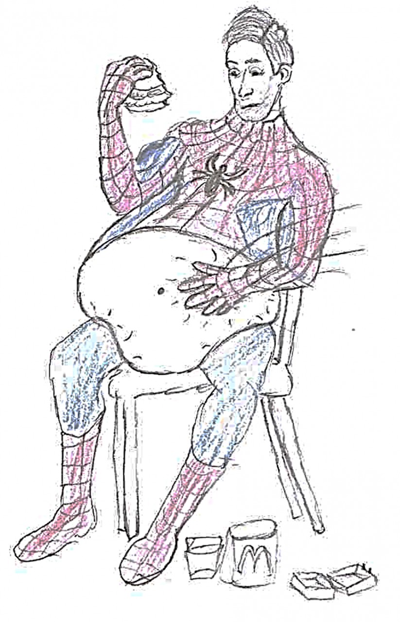 Why Spider-Man should never binge eat by Vorefan16 -- Fur Affinity [dot] net