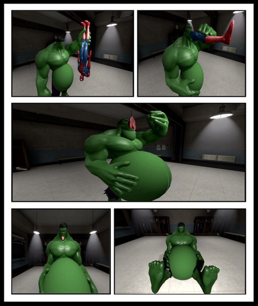 Hulk eats Spider-Man by Greenwolf02 - Hulk Vore (2/2) by Vorefan16 -- Fur  Affinity [dot] net