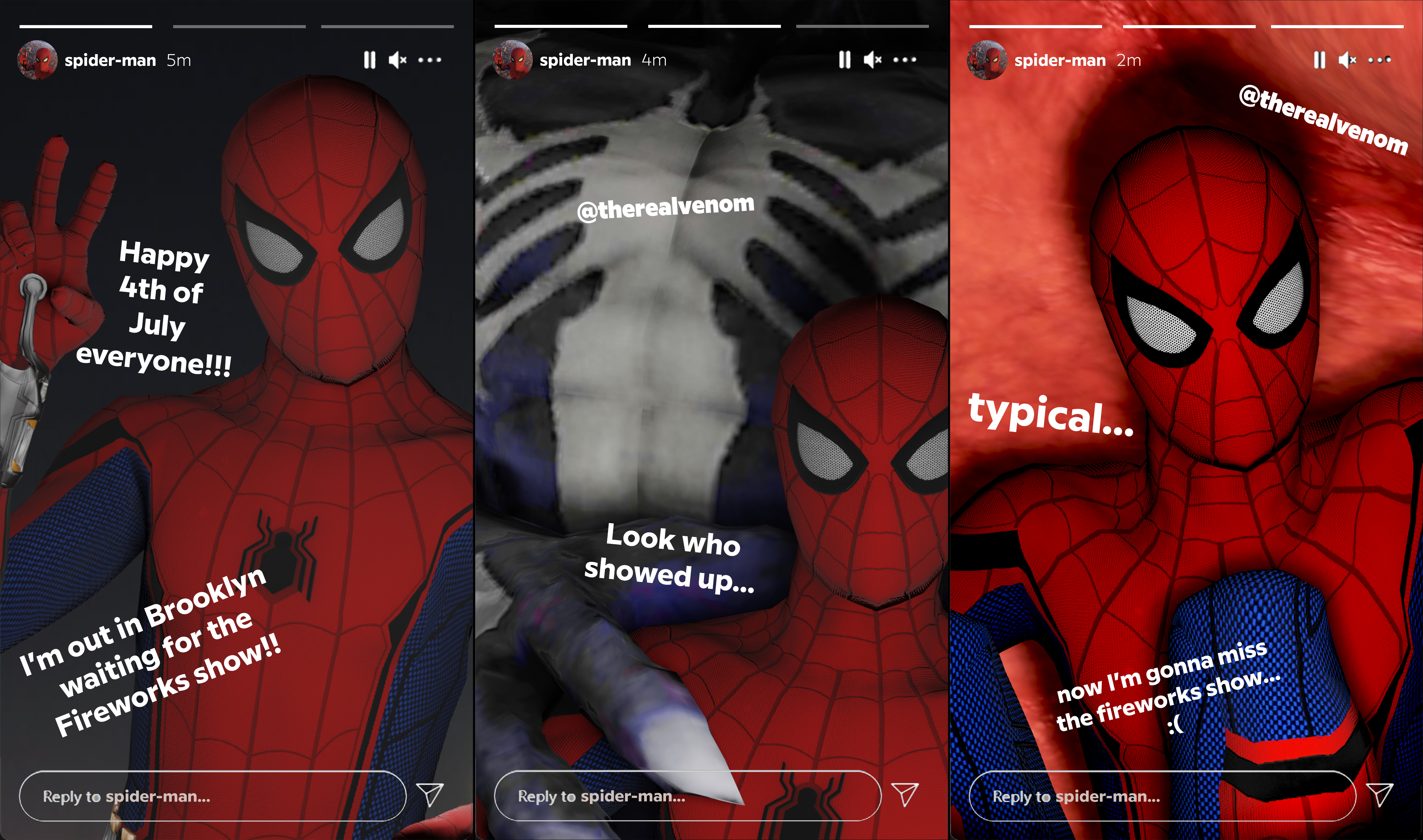 1/2) Spider-Man's 4th of July 'Instagram Vore Story' by Vorefan16 -- Fur  Affinity [dot] net