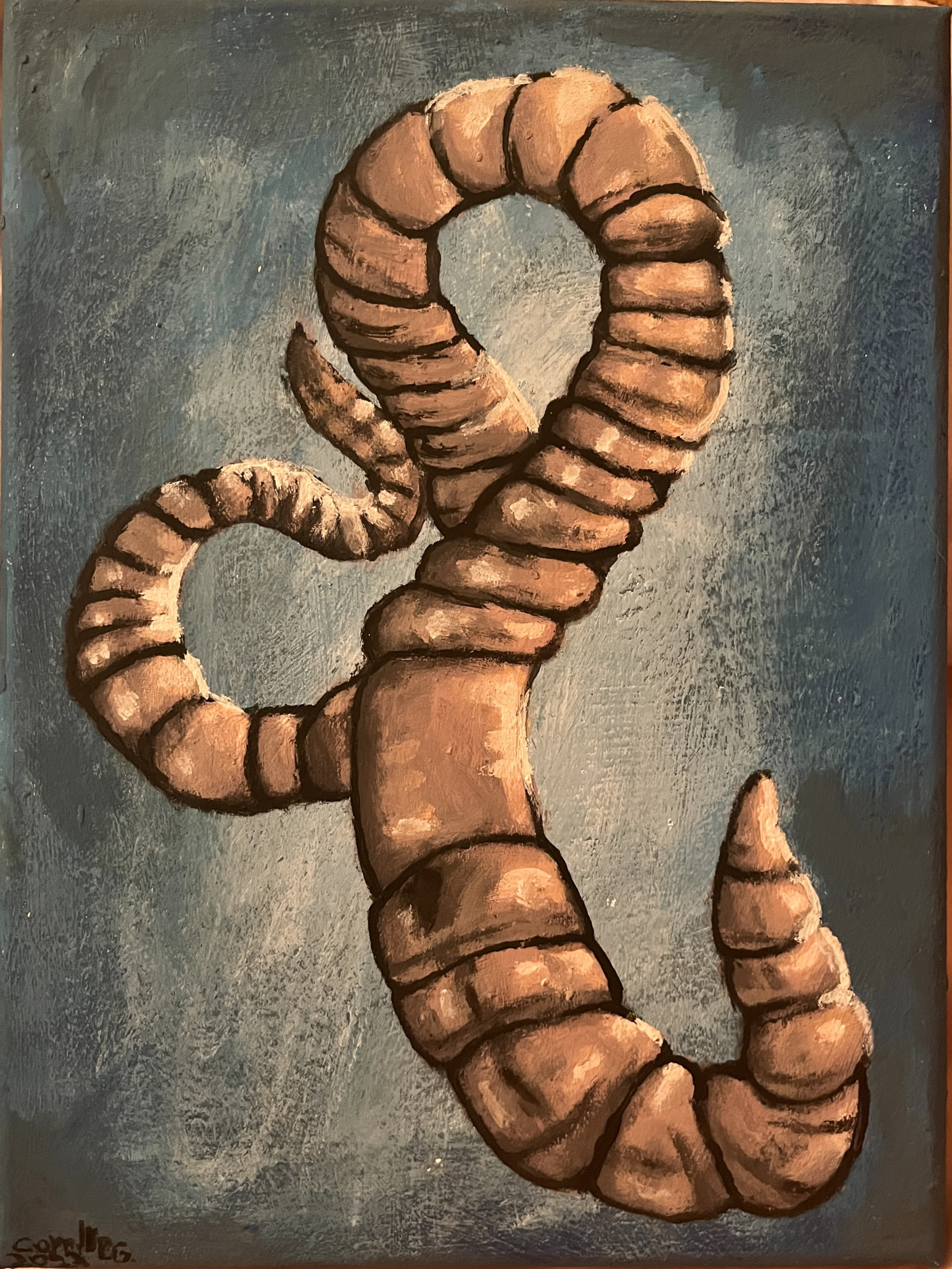 Earthworm Painting by Vozooro -- Fur Affinity [dot] net