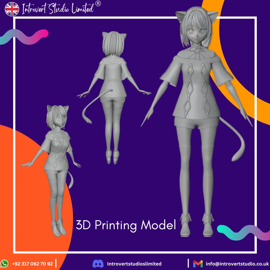 3D model for 3D Printing by VRChatArtist -- Fur Affinity [dot] net