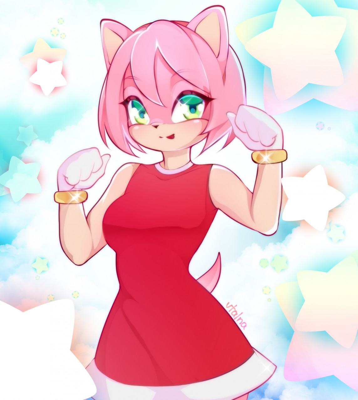 Amy Rose🎀 by vtalna -- Fur Affinity [dot] net