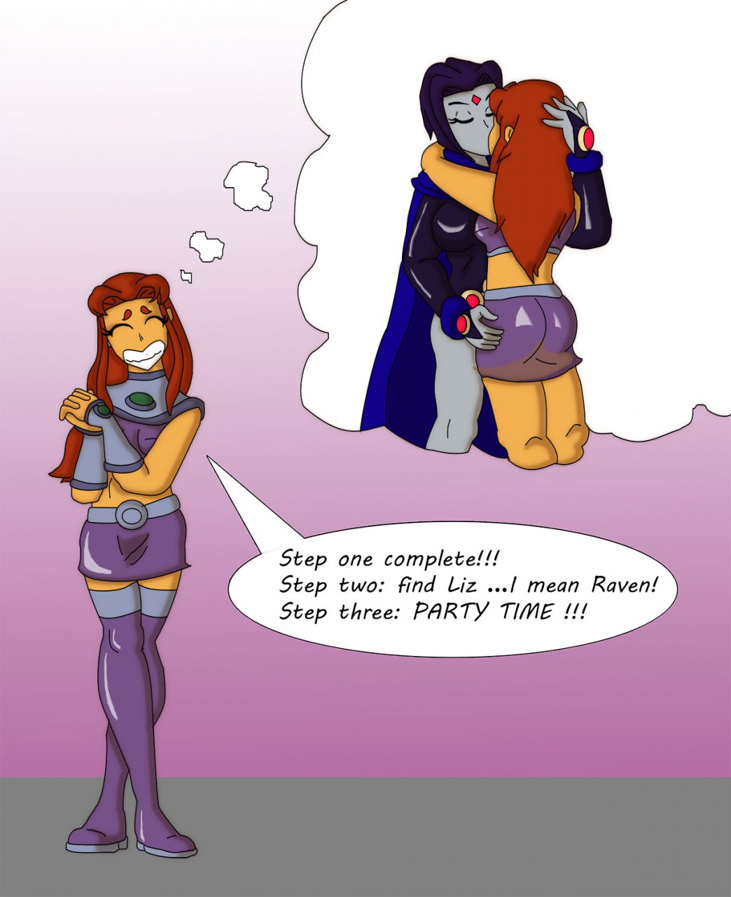 Behind Mask prequel: Starfire pt 6. Click to change the View. 