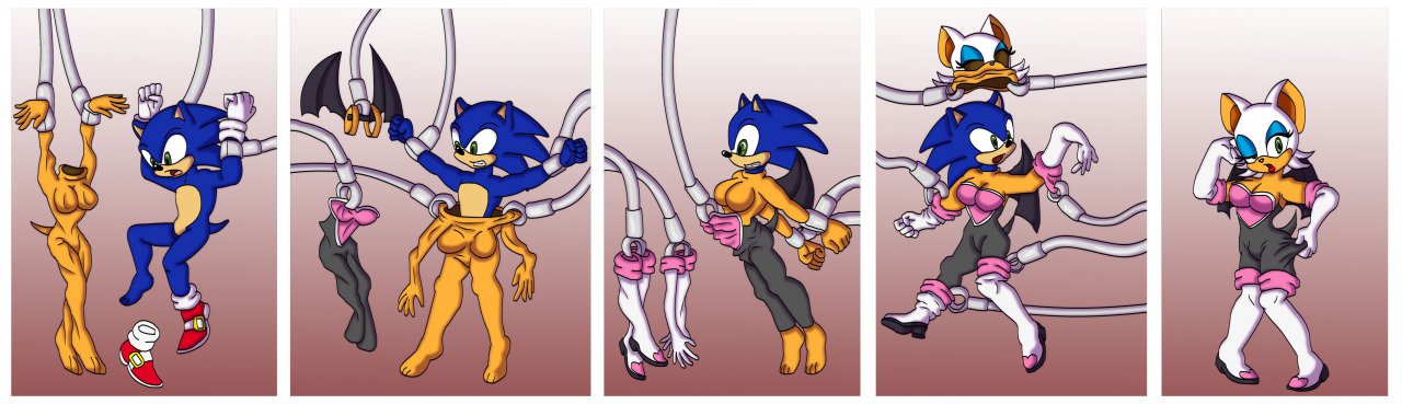 Sonic into a Rouge. 