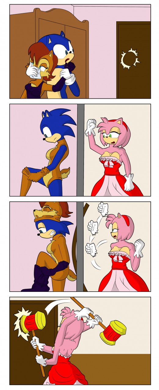 TMoSTH Sonic and Amy Fanart by Saharalioness -- Fur Affinity [dot] net