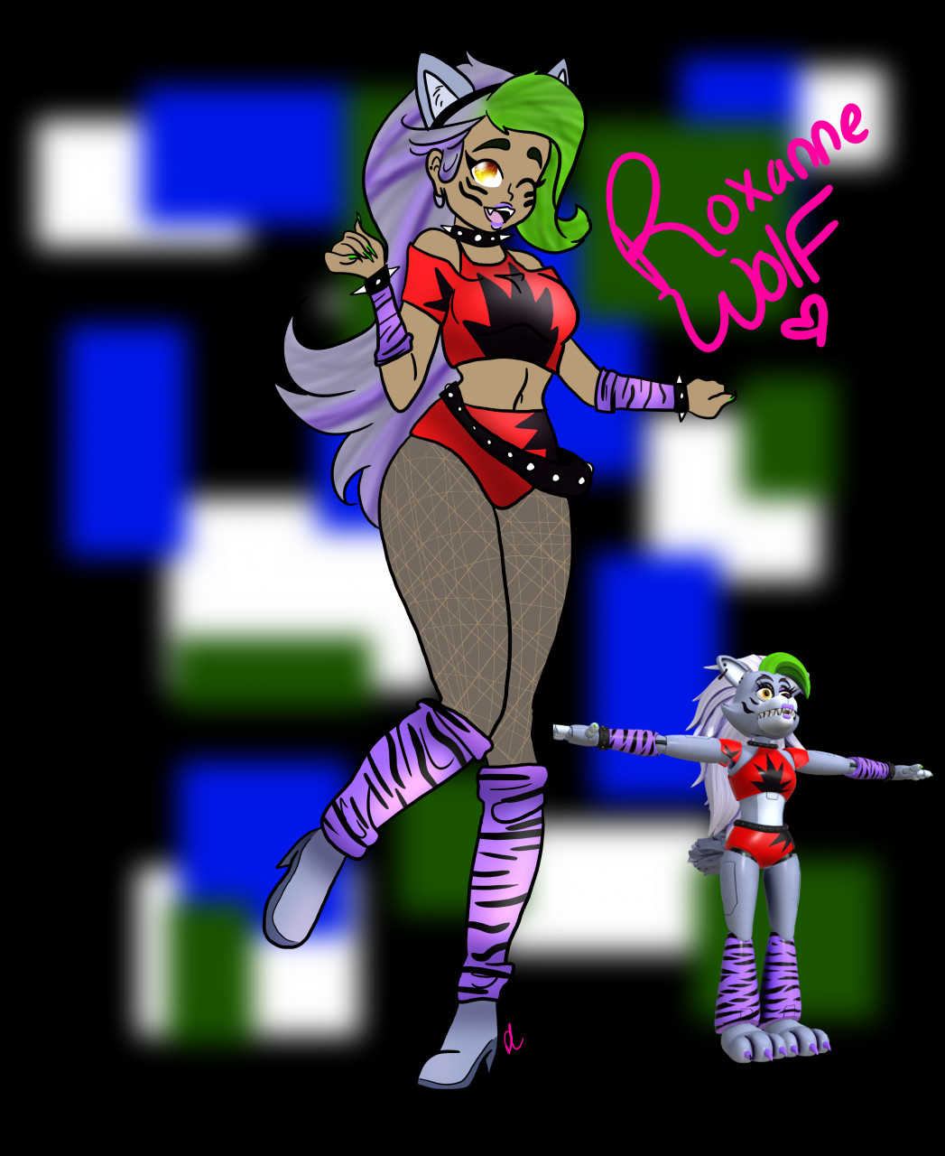 Humanized Roxanne wolf by W0lfGirl666 -- Fur Affinity [dot] net