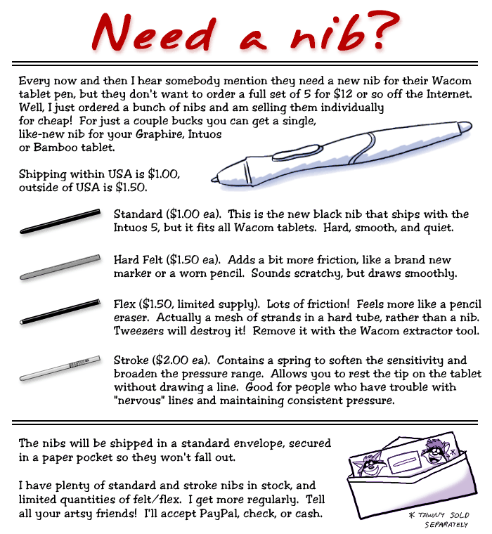 How much Wacom nibs lasts? And how to make your graphics tablet