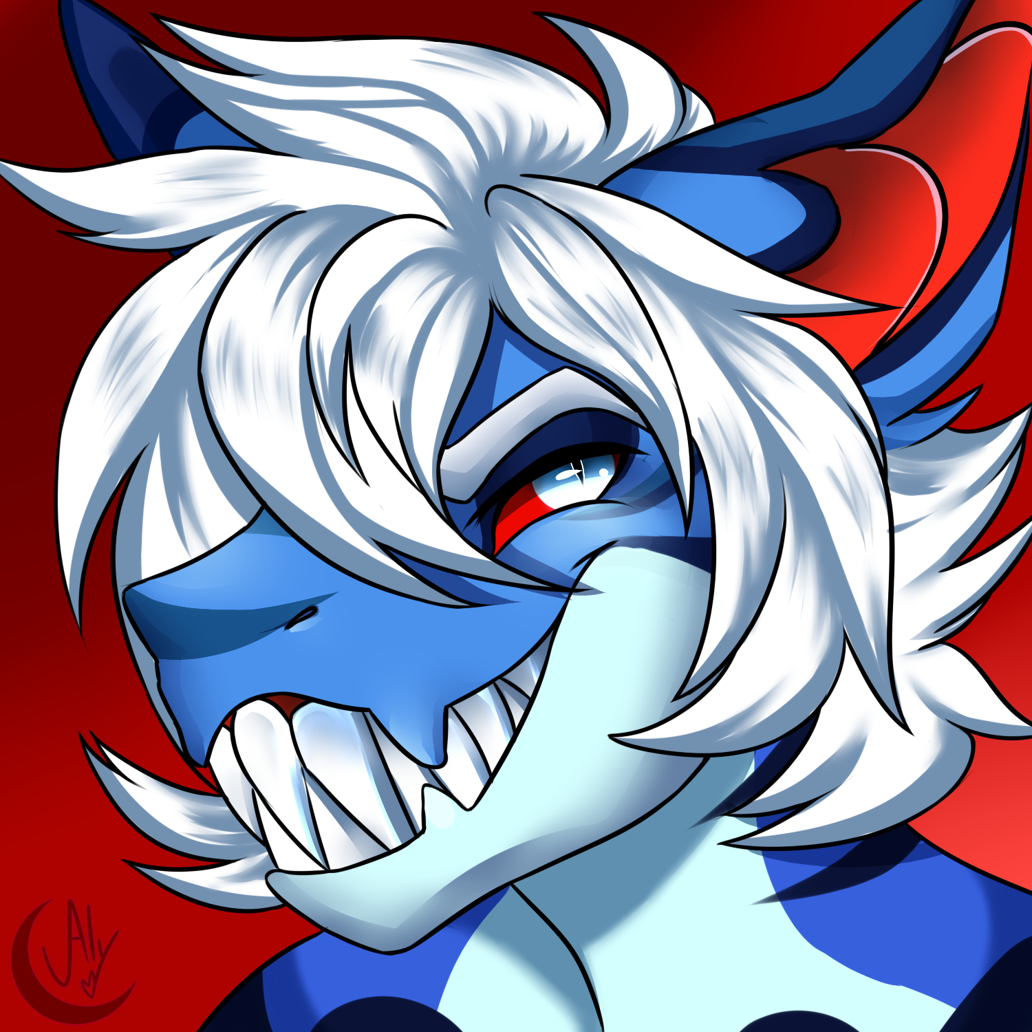 A Naughty Grin by Aly by WadeTheShark -- Fur Affinity [dot] net
