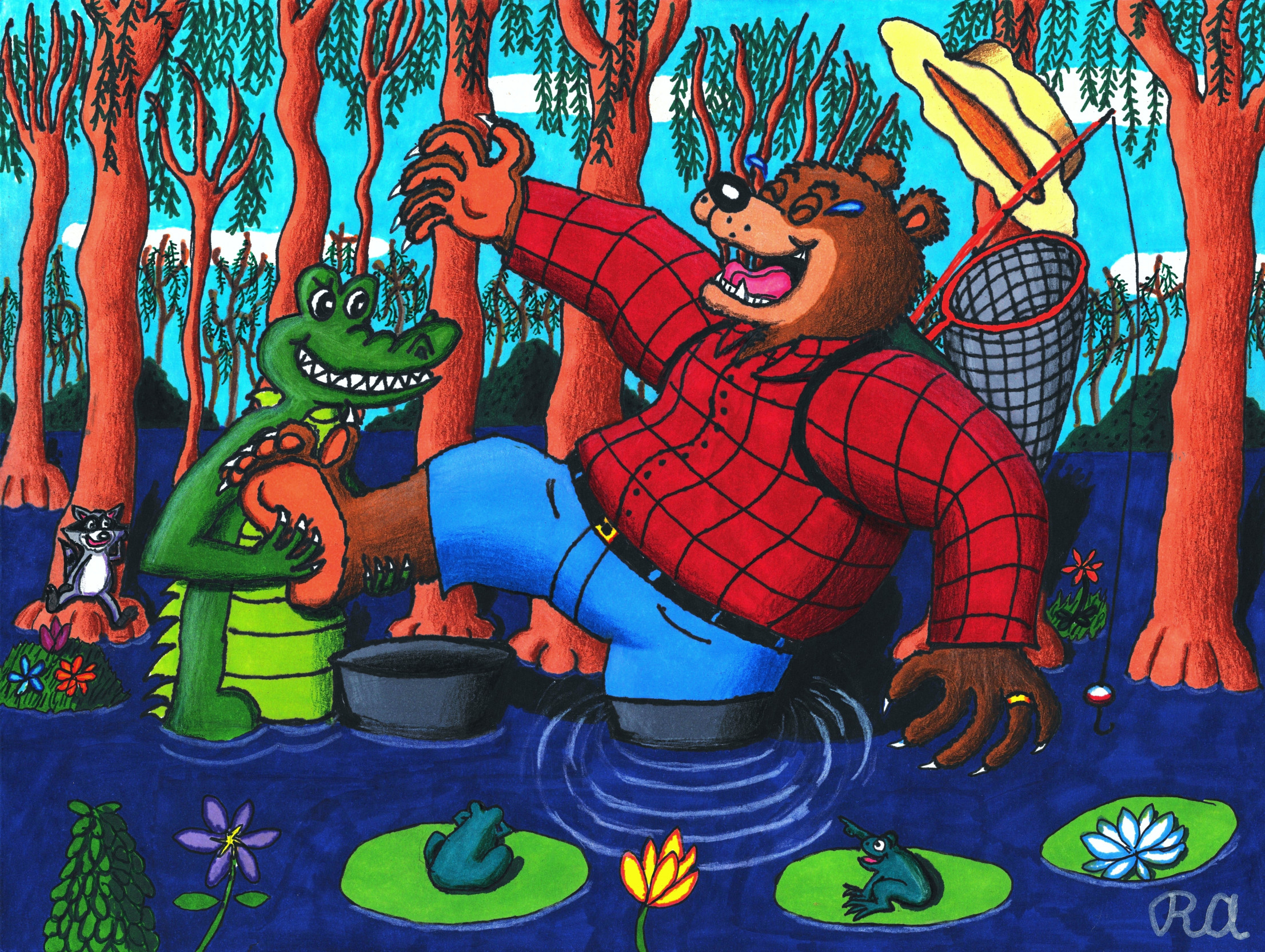 Swamp Fisherman Bear Tickle by walterringtail -- Fur Affinity [dot] net