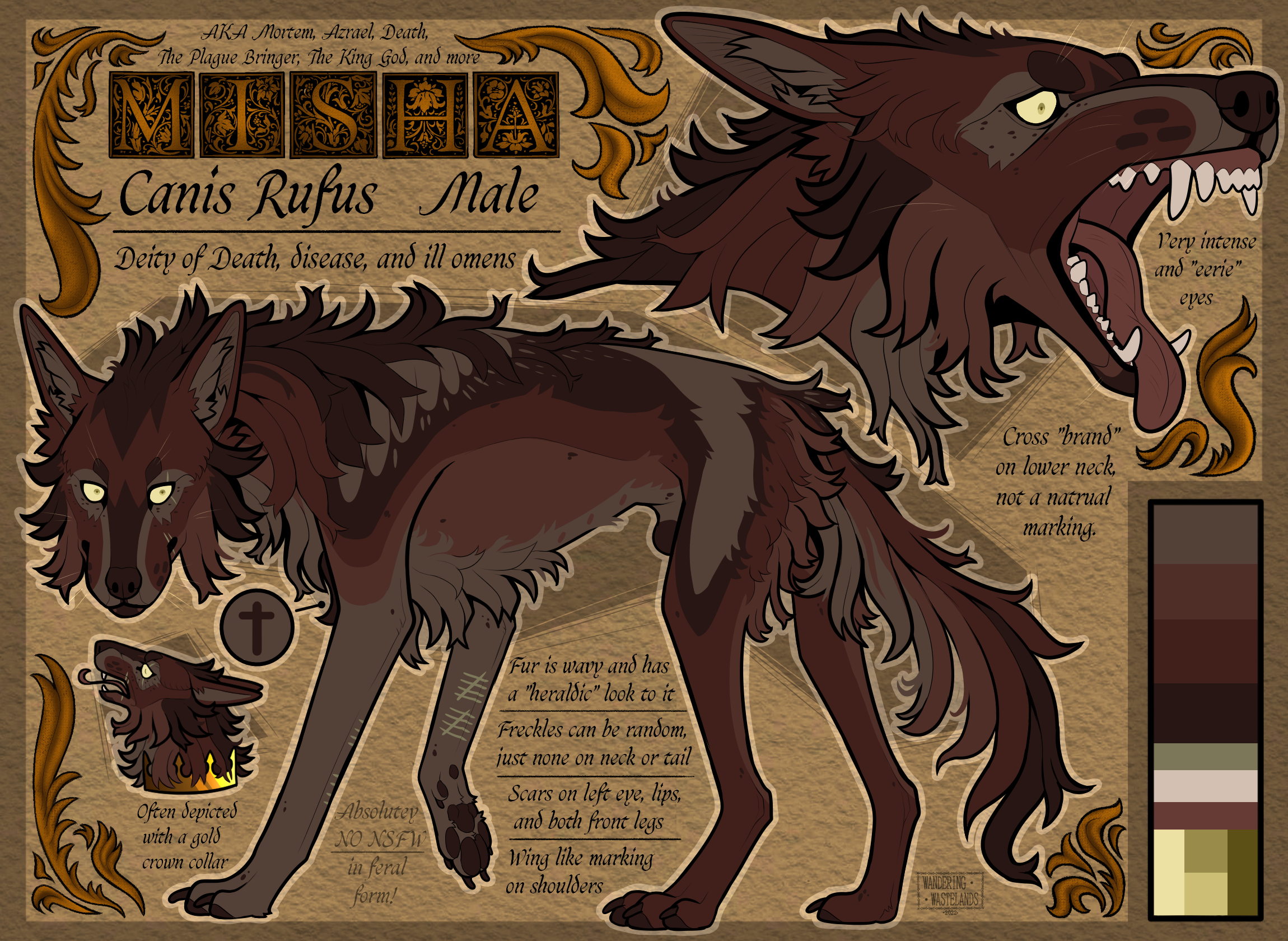 Misha Feral Reference by WanderingWastelands -- Fur Affinity [dot] net