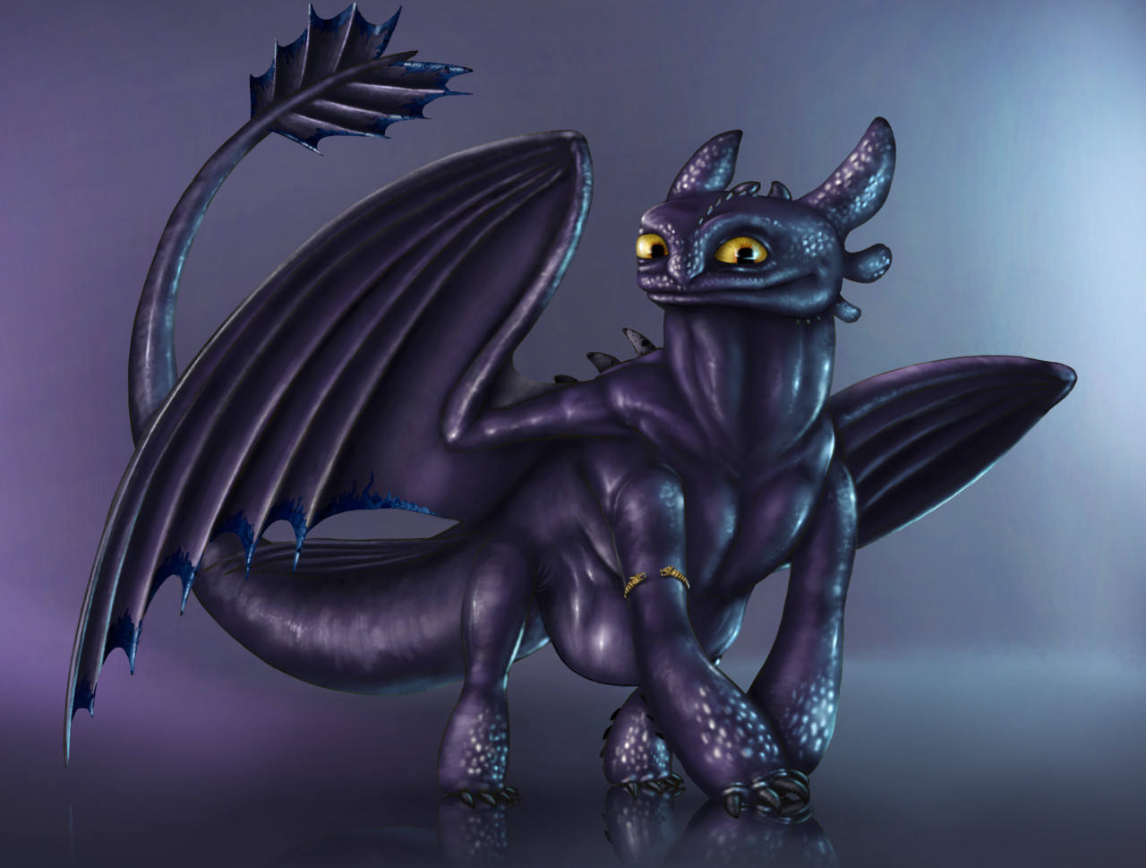 night fury toothless stomach