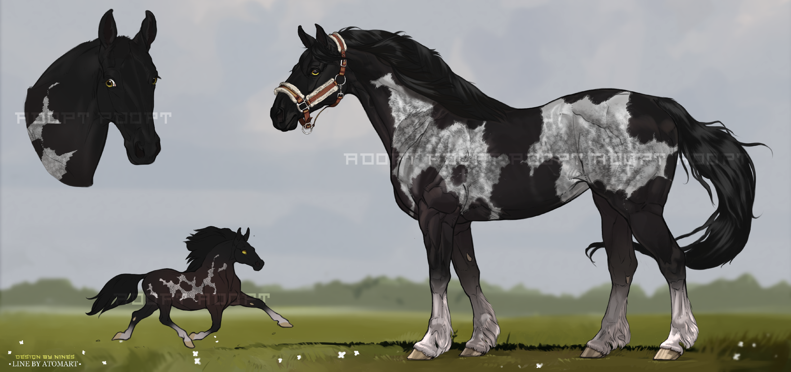 Horse ADOPT #39 [OPEN] by Warelm -- Fur Affinity [dot] net