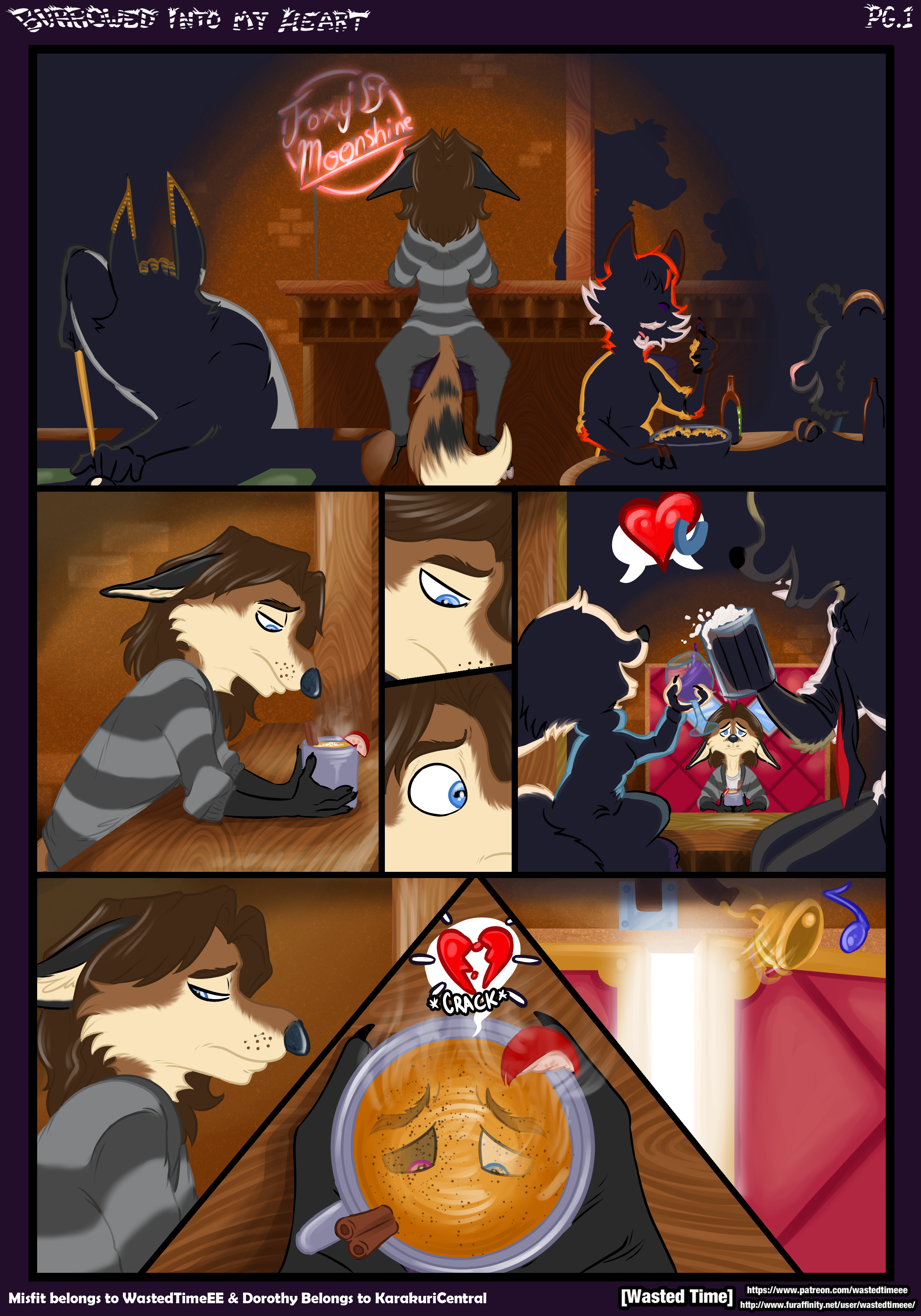 Burrowed Into My Heart Pg.1 by WastedTimeEE -- Fur Affinity [dot] net