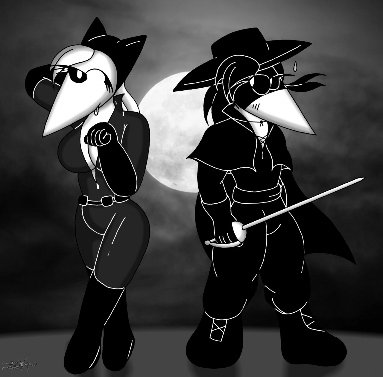 Spy Vs Spy An epee against the naughty cat by WATheAnum Fur