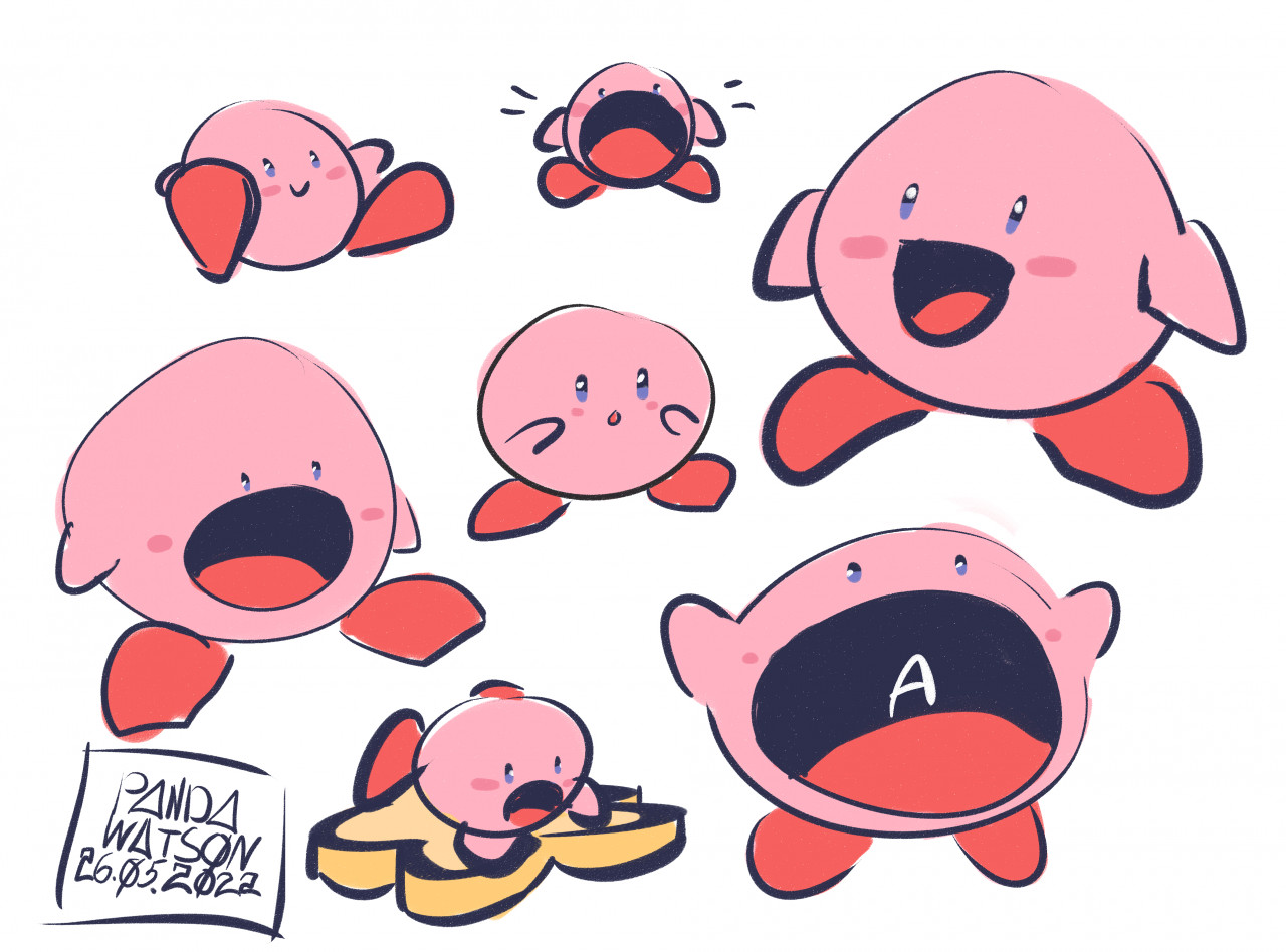 ⭐️Kirby⭐️ by Watson_Panda -- Fur Affinity [dot] net