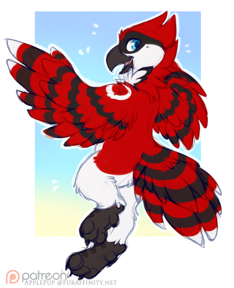 The red blue jay by Weir -- Fur Affinity [dot] net