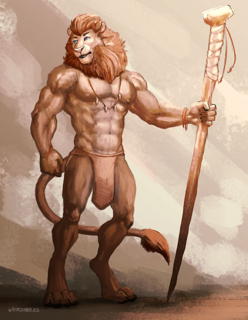 lion tribal art