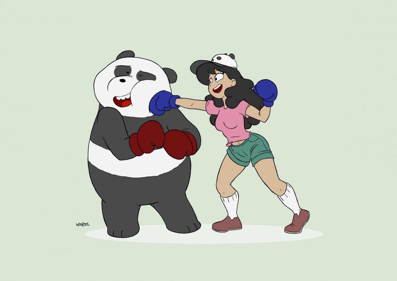 Panda vs Amanda, love boxing (2017). by wendel2 -- Fur Affinity [dot] net