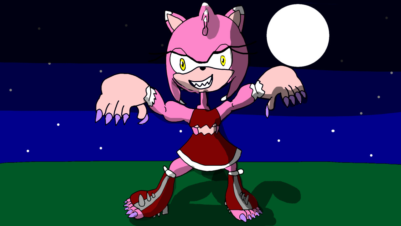 sonic the werehog and amy the werehog