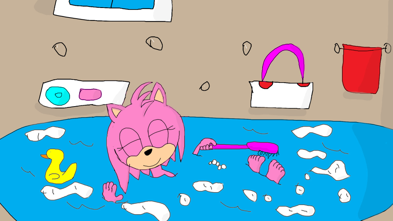 Movie Amy rose bath by Wereboy-Ryan -- Fur Affinity [dot] net