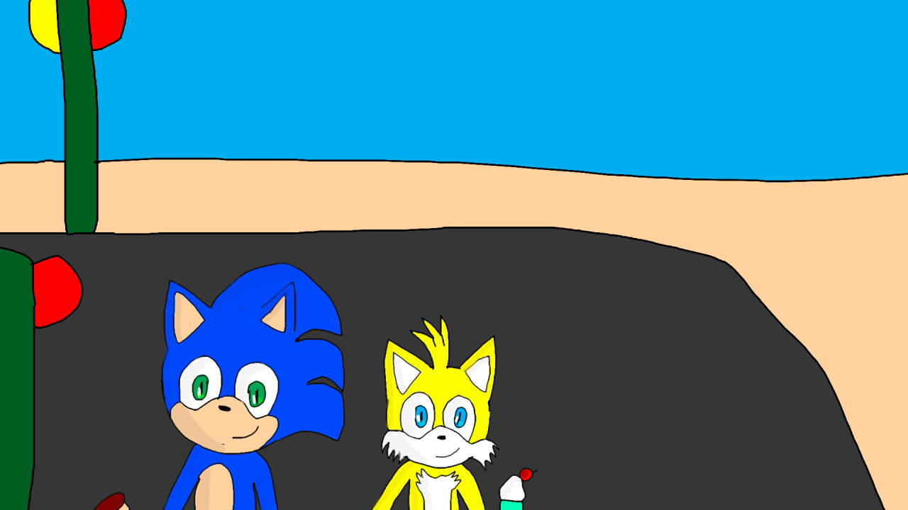 Movie Sonamy at sonic drive in by Wereboy-Ryan -- Fur Affinity [dot] net