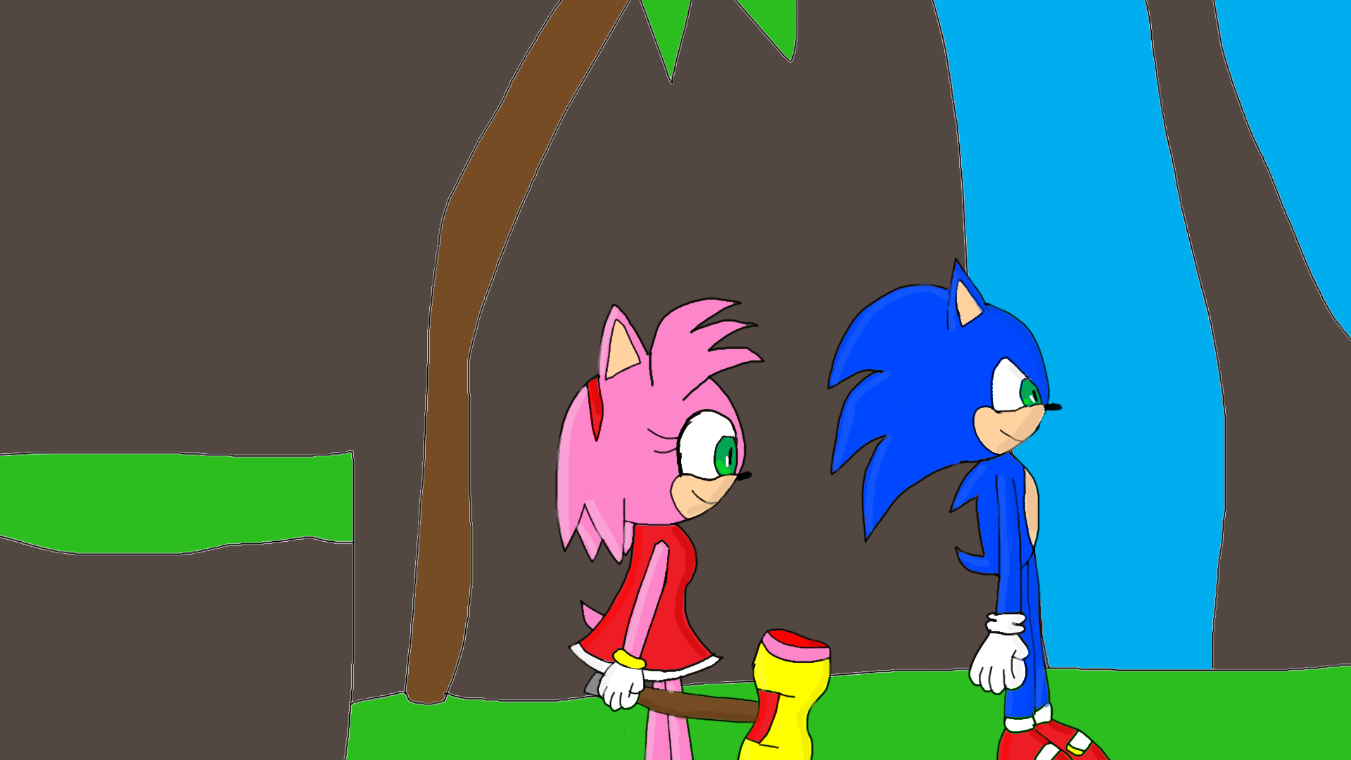 Movie Sonamy at sonic drive in by Wereboy-Ryan -- Fur Affinity [dot] net