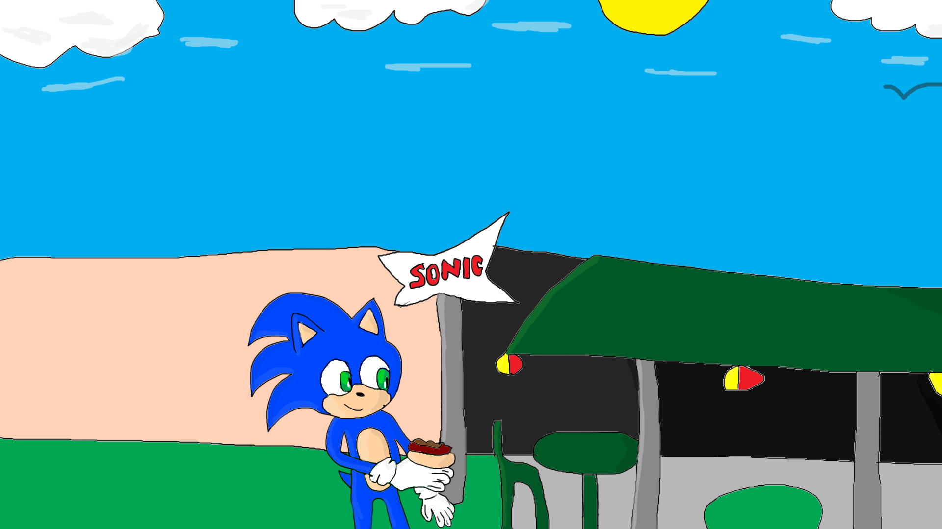 Movie Sonamy at sonic drive in by Wereboy-Ryan -- Fur Affinity [dot] net