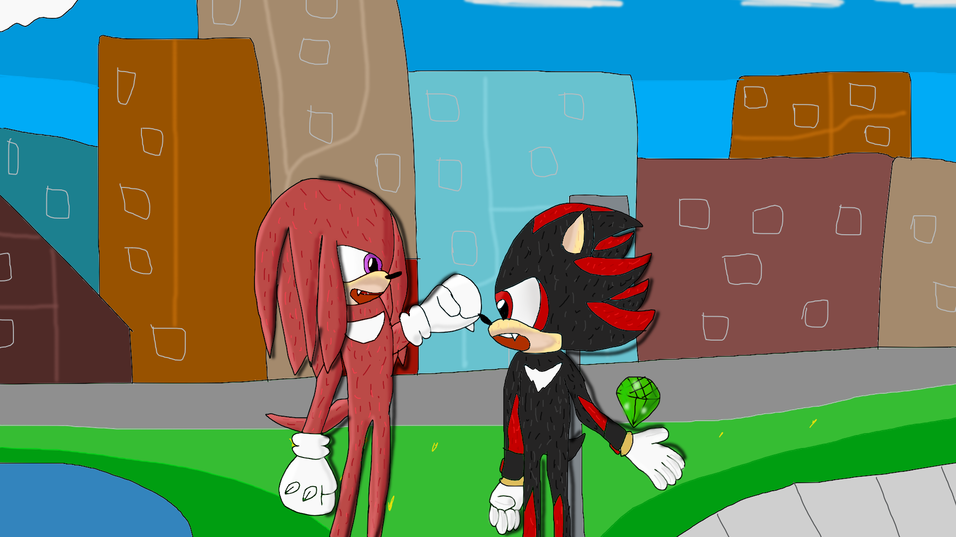 Shadow vs Knuckles