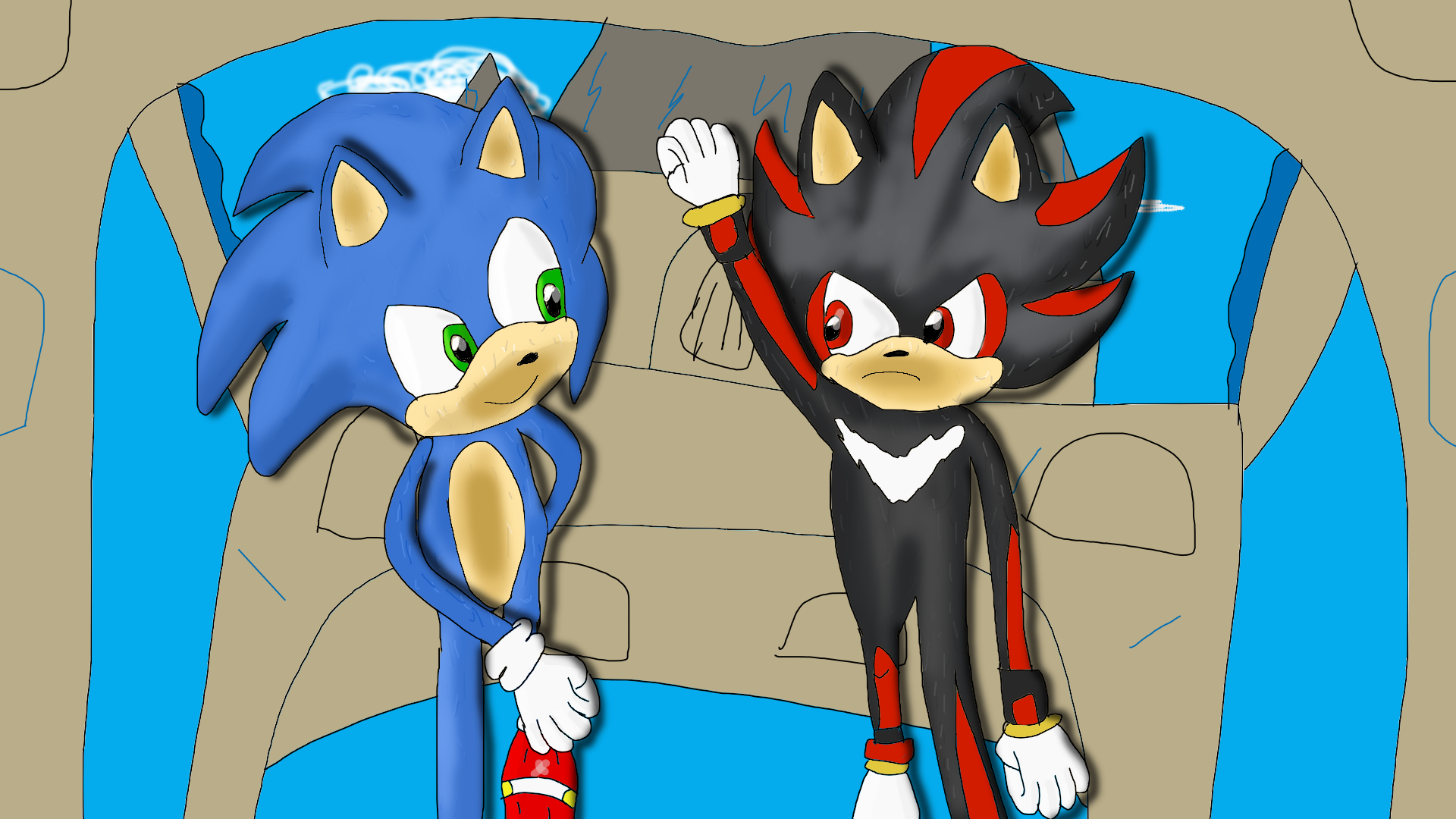 Movie Sonic + Movie Shadow = ? 