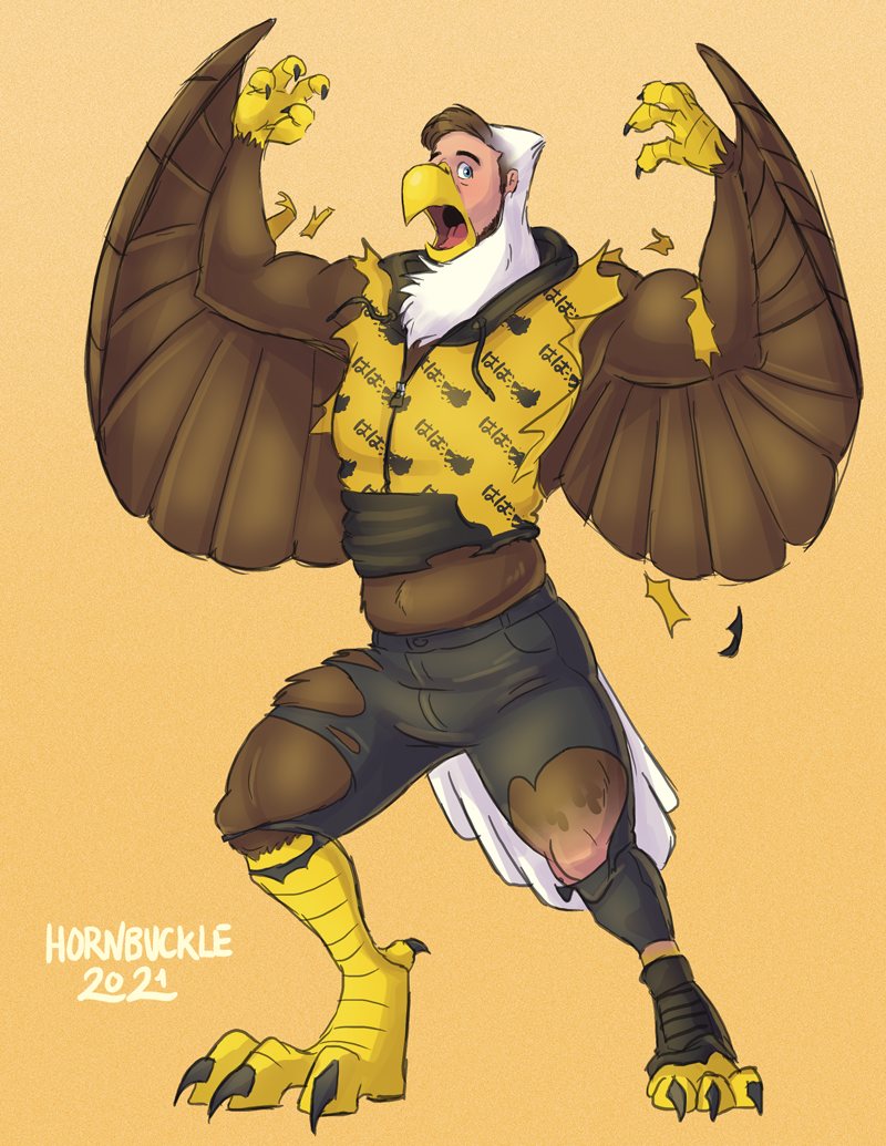 Wereeagle Calvin [By -hornbuckle-] by werenimal -- Fur Affinity [dot] net