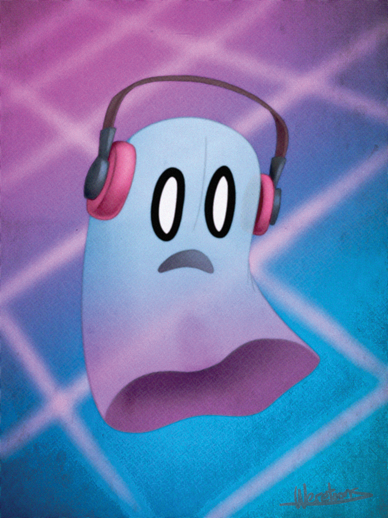 Vaporwave Napstablook by Weretoons101 Fur Affinity dot net