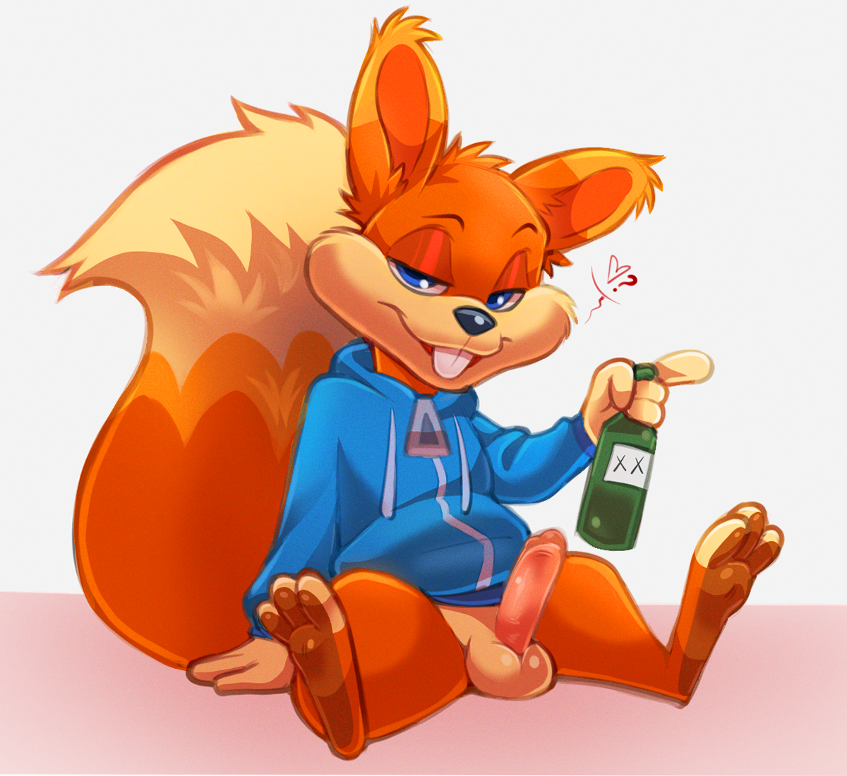 Rule 34 3 Toes 4 Fingers Alcohol Anthro Balls Barefoot Bedroom Eyes Beverage Big Tail Blue 4013