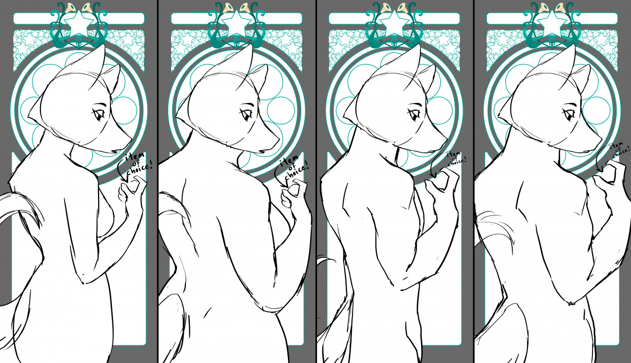 CLOSED -- YCH Art Nouveau profile by West -- Fur Affinity [dot] net