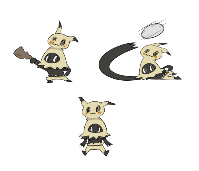 mimikyu (pokemon) drawn by etherealhaze