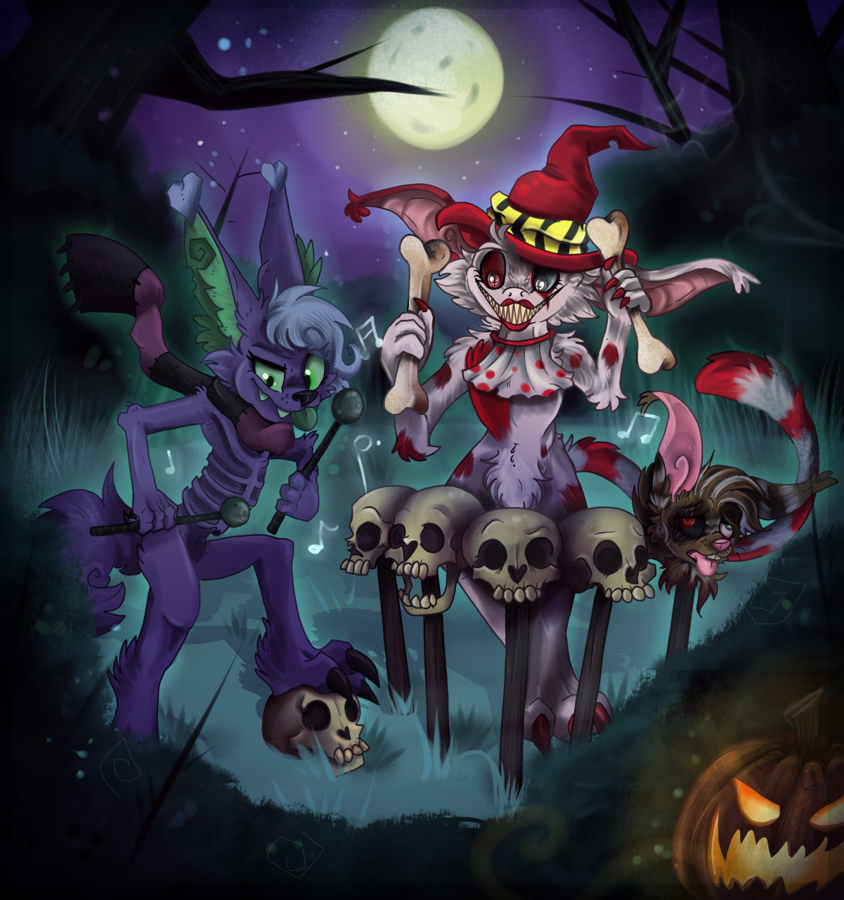 Merry Spookaween by WhatTheFlup -- Fur Affinity [dot] net