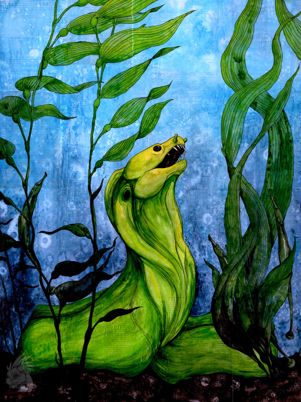 Crouching eel hidden pipefish by Whelpsy -- Fur Affinity [dot] net