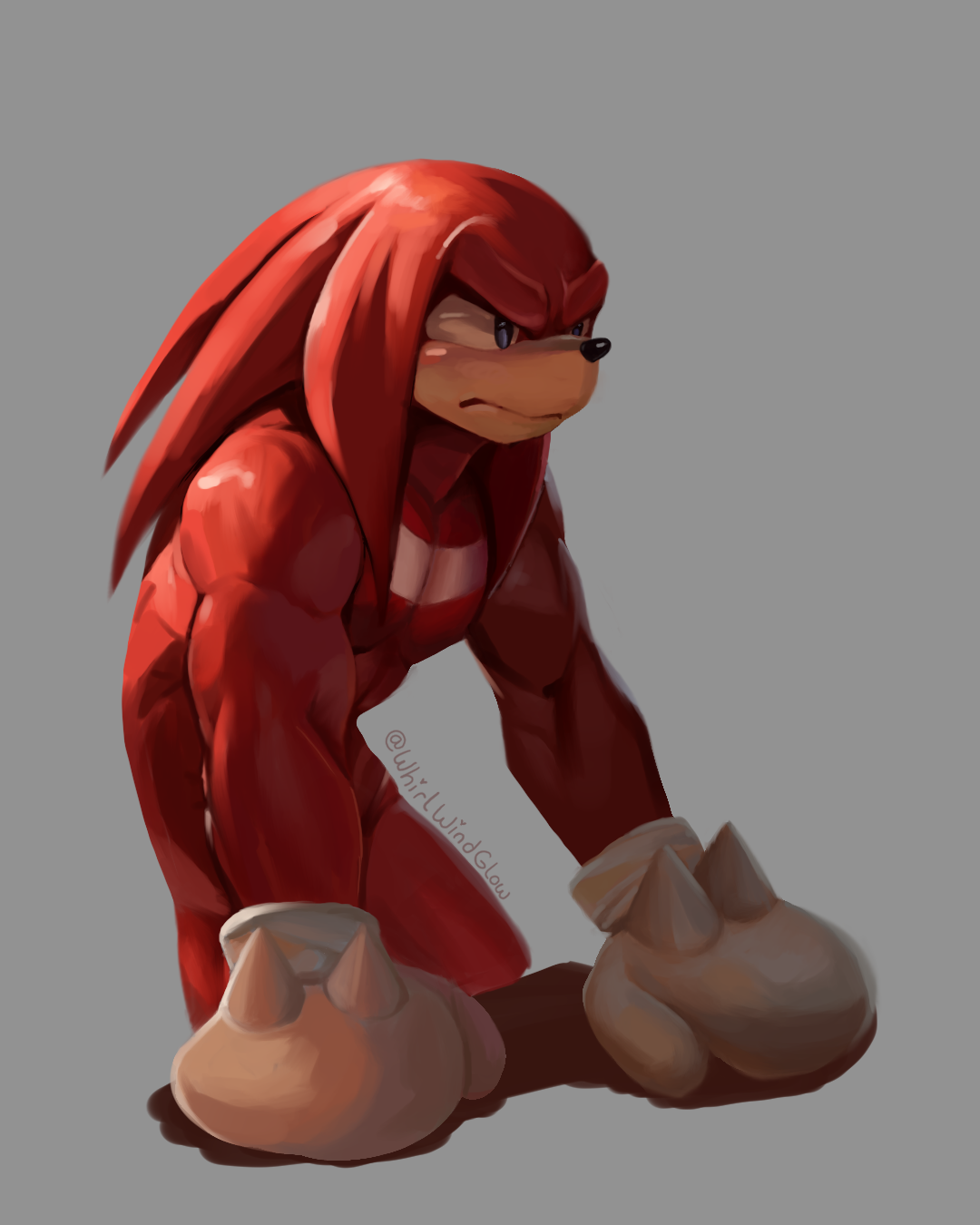 Knuckles Fanart by WhirlWindGlow -- Fur Affinity [dot] net