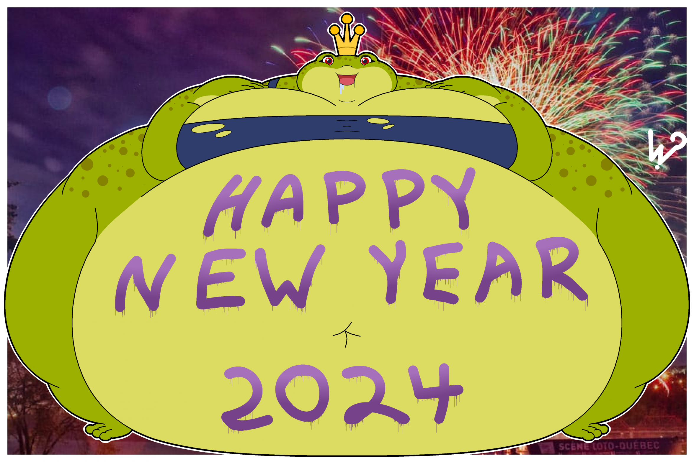 HAPPY NEW YEAR 2024 by WhouldYouLookAtThat -- Fur Affinity [dot] net